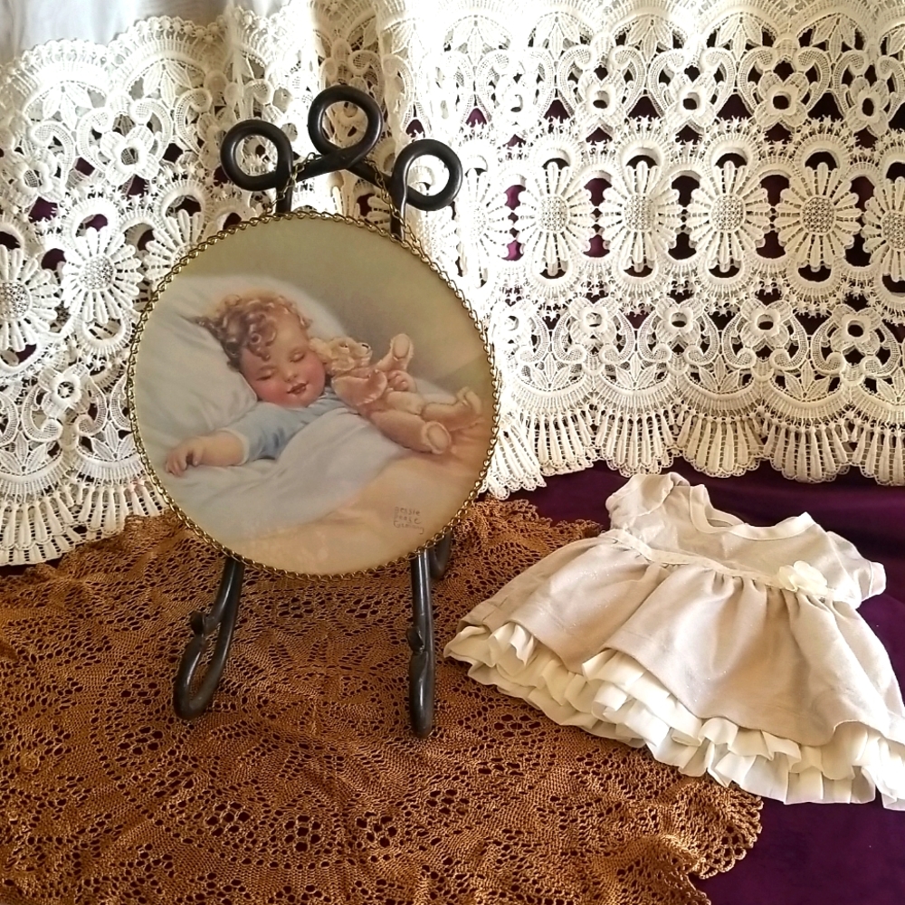 Nursery decor vintage shabby chic wall art